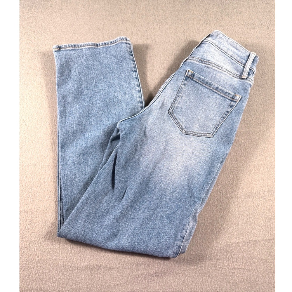 Hollister Dad Jeans Ultra High Rise Light Wash Straight Leg W25 L31 Casual - Picture 7 of 12